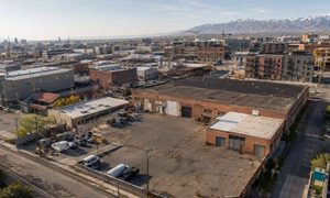 Older industrial parcel photographed for a due diligence survey before redevelopment planning